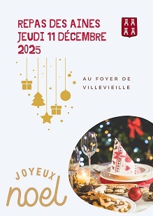 Samedi 4 décembre Goûter de Noël pour les ainés